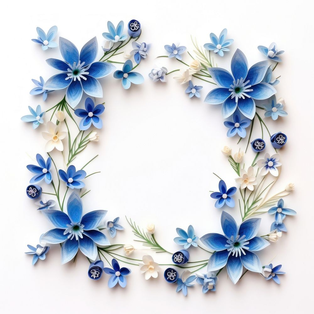 Bluebell flower jewelry pattern. AI generated Image by rawpixel.