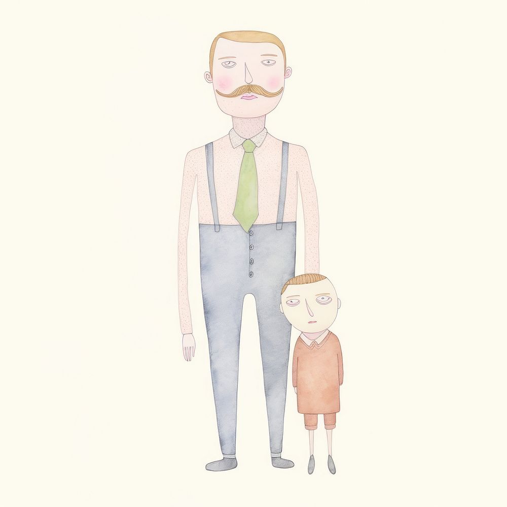 Daddy character drawing sketch adult. AI generated Image by rawpixel.