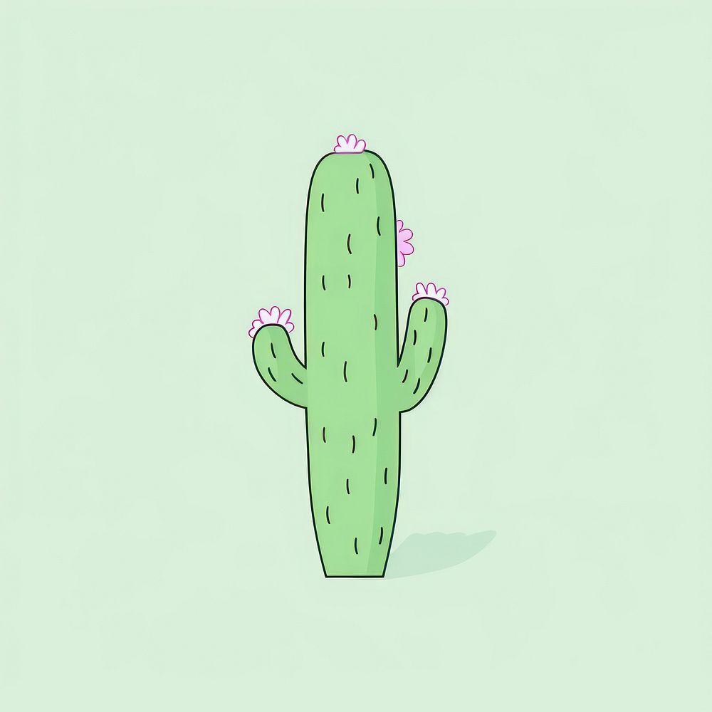 Cactus cactus cartoon plant. AI generated Image by rawpixel.