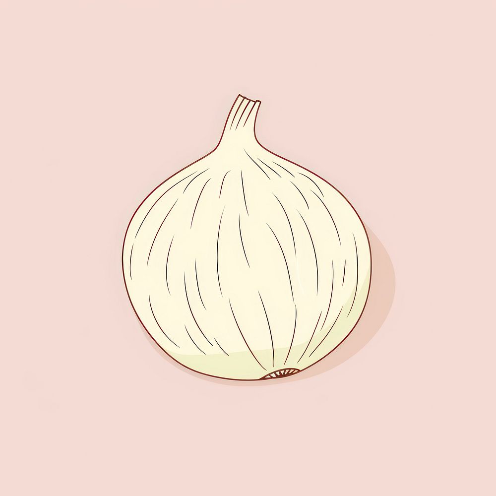 Onion vegetable cartoon plant. AI generated Image by rawpixel.