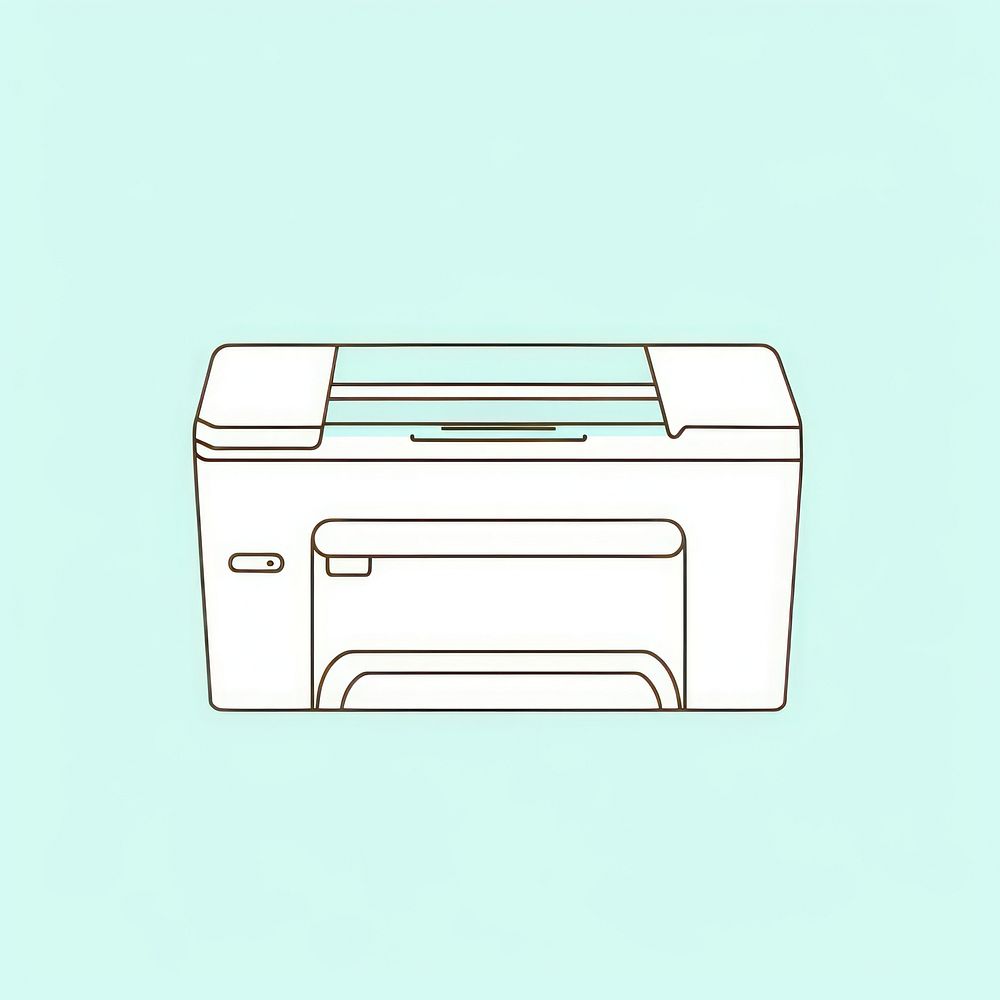 Printer cartoon photocopier electronics. AI generated Image by rawpixel.