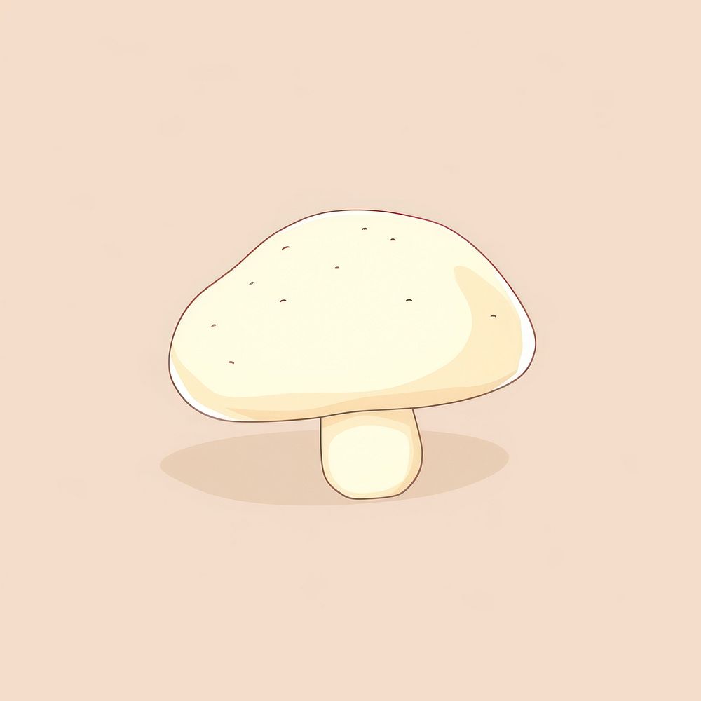 Mushroom cartoon fungus vegetable. AI generated Image by rawpixel.