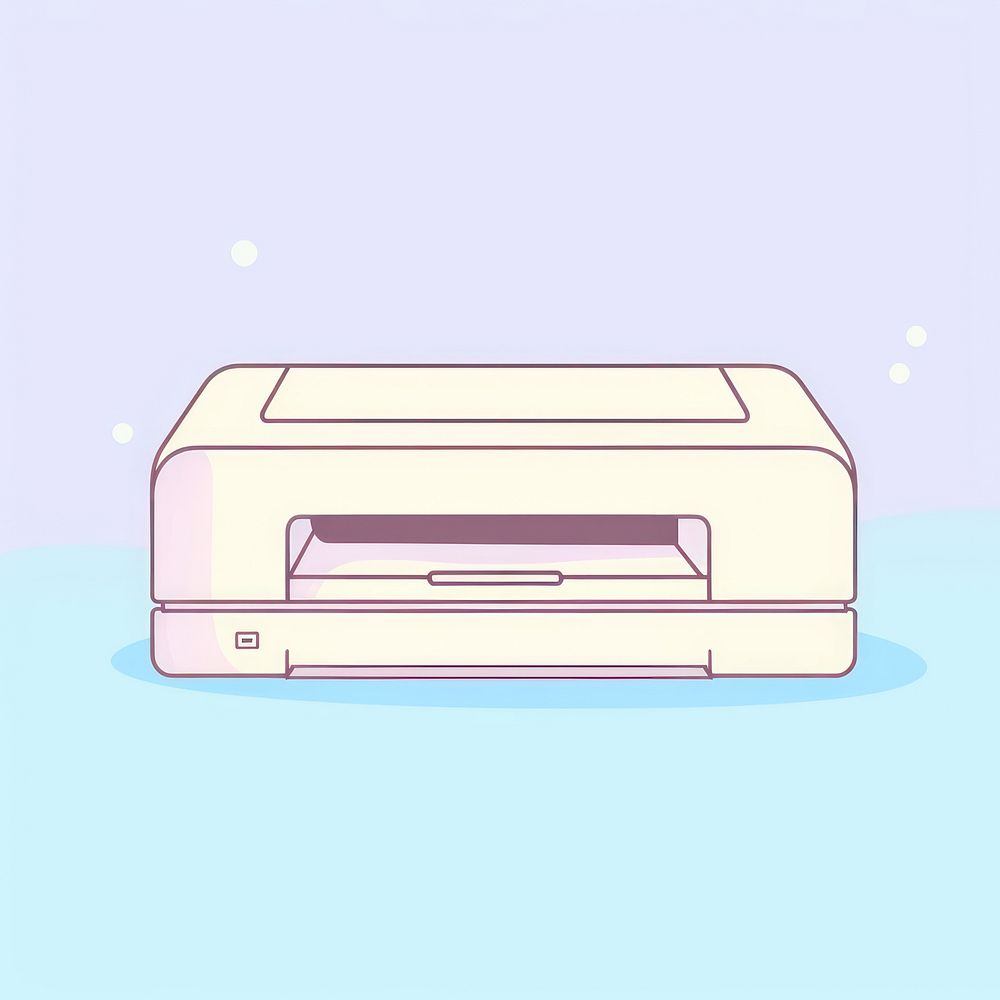Printer cartoon electronics technology. AI generated Image by rawpixel.