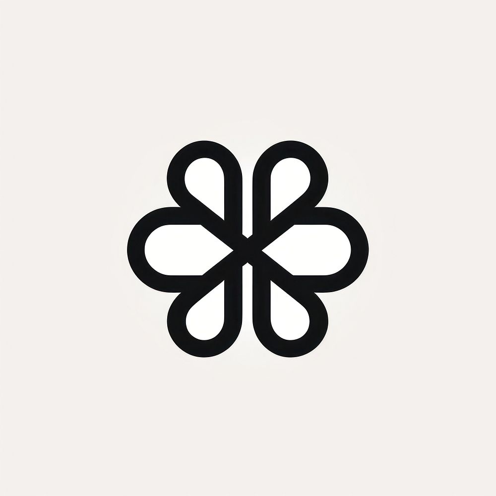 Cross logo symbol white. AI generated Image by rawpixel.