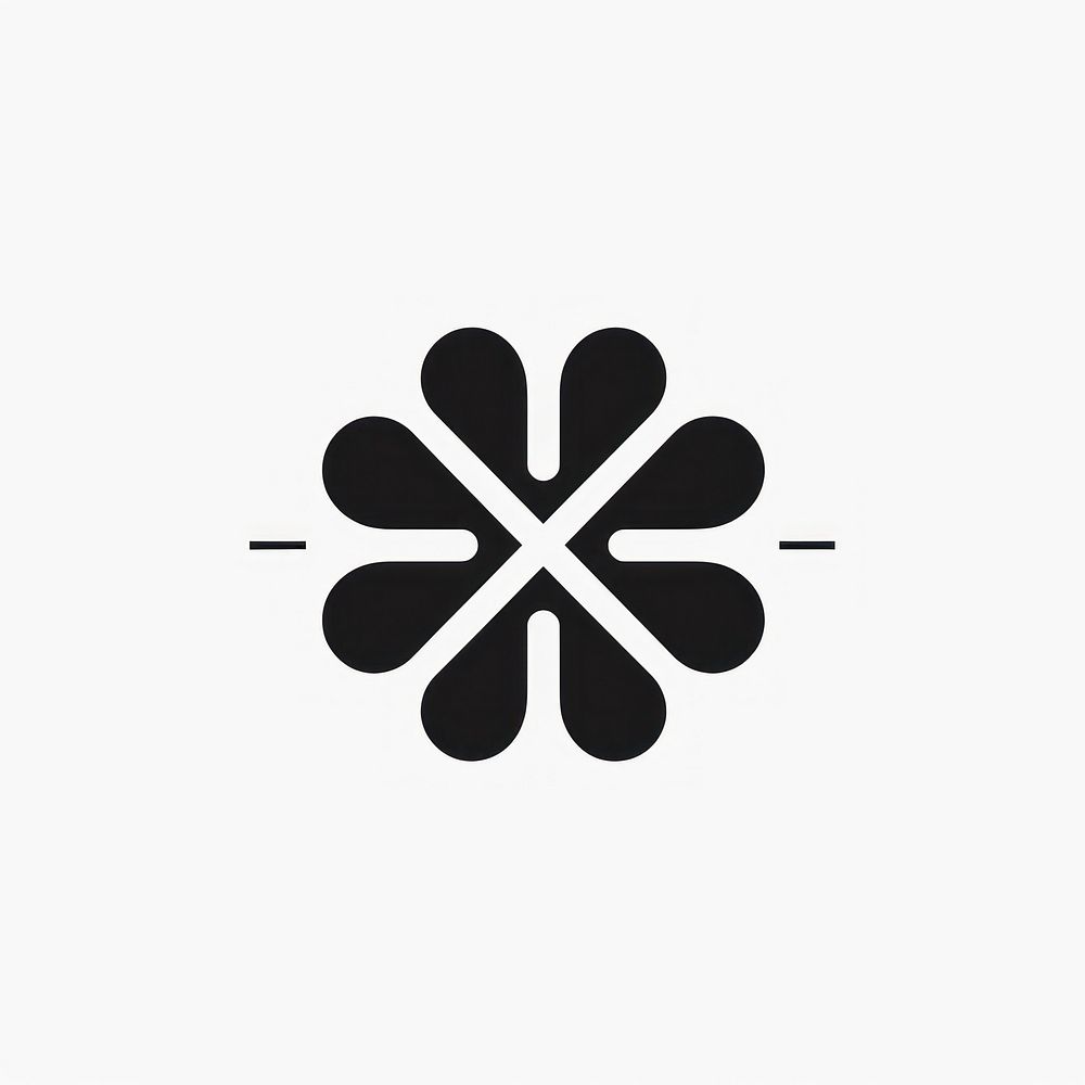 Cross shape white logo. AI generated Image by rawpixel.