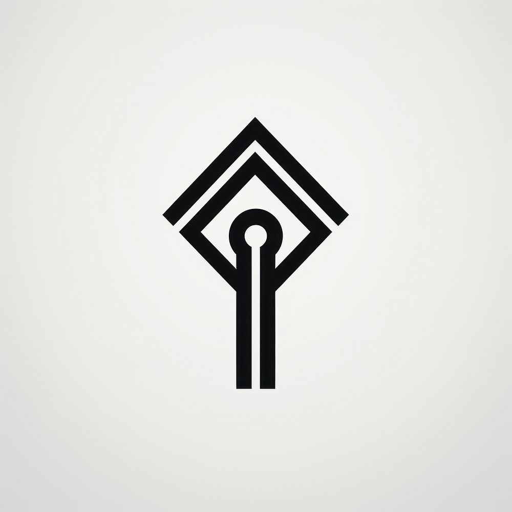 Key symbol shape sign. AI generated Image by rawpixel.