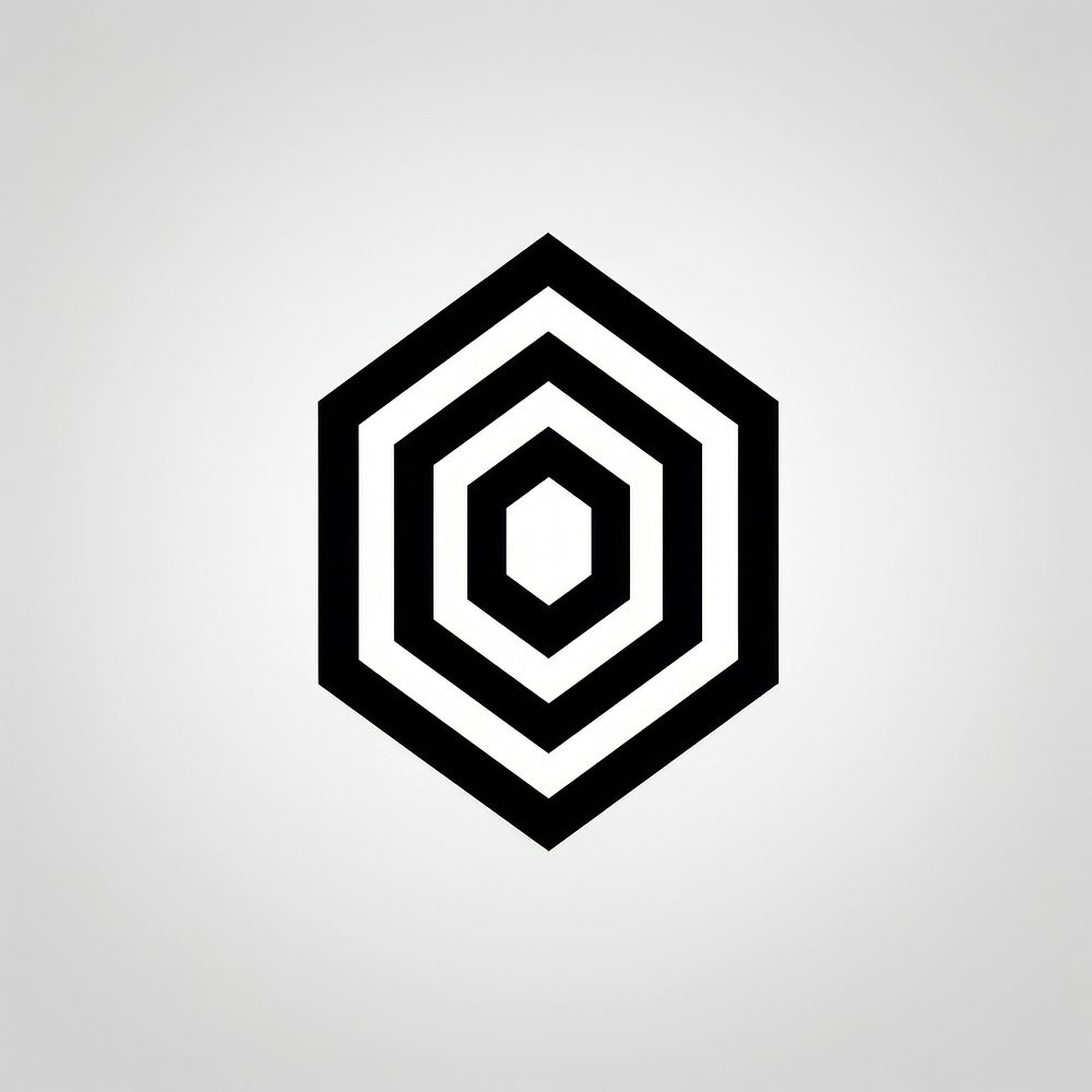 Hexagon hexagon shape black. AI generated Image by rawpixel.