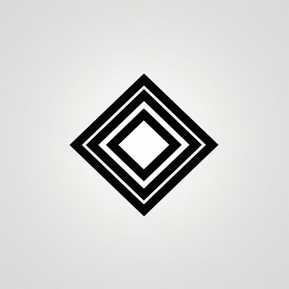 Rhombus shape black white. AI generated Image by rawpixel.