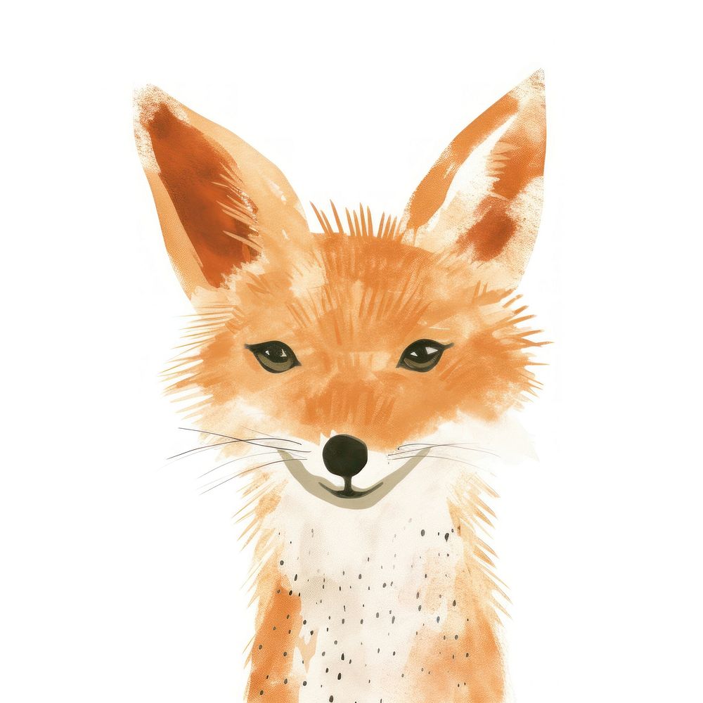 Cute animal head mammal fox pet. AI generated Image by rawpixel.