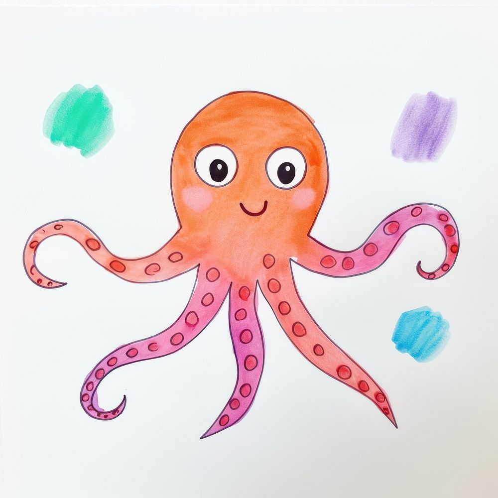 Octopus octopus animal anthropomorphic. AI generated Image by rawpixel.