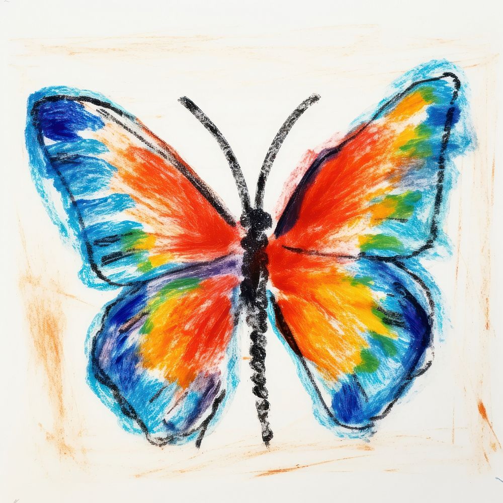 Butterfly butterfly painting animal. AI generated Image by rawpixel.