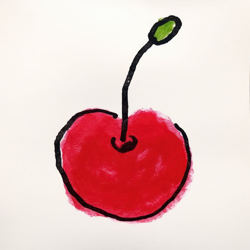 Cherry cherry apple fruit. AI generated Image by rawpixel.