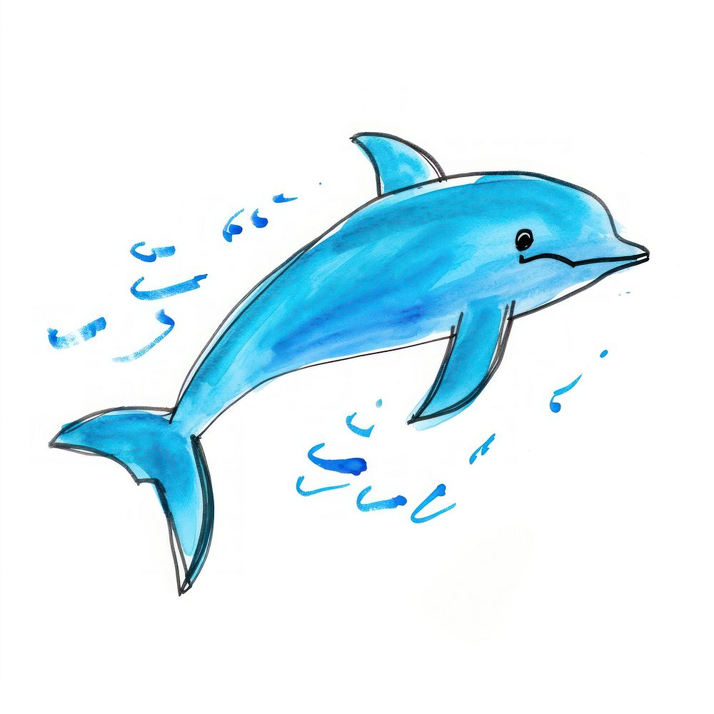 Dolphin dolphin animal mammal. AI generated Image by rawpixel.