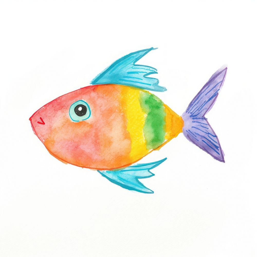 Fish fish goldfish animal. AI generated Image by rawpixel.