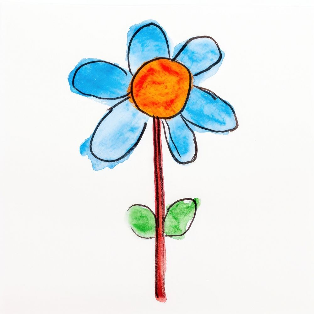 Flower flower plant art. AI generated Image by rawpixel.