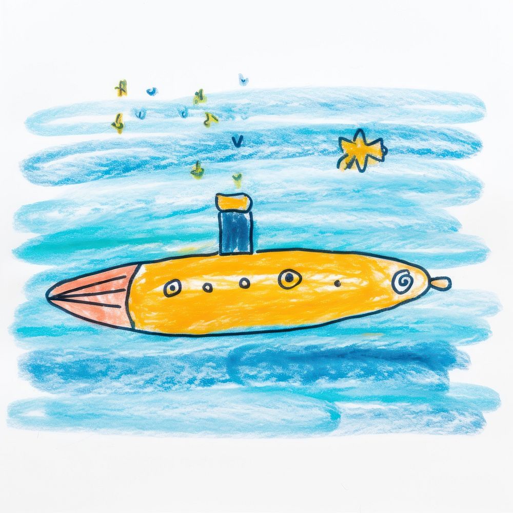 Submarine submarine vehicle boat. AI generated Image by rawpixel.