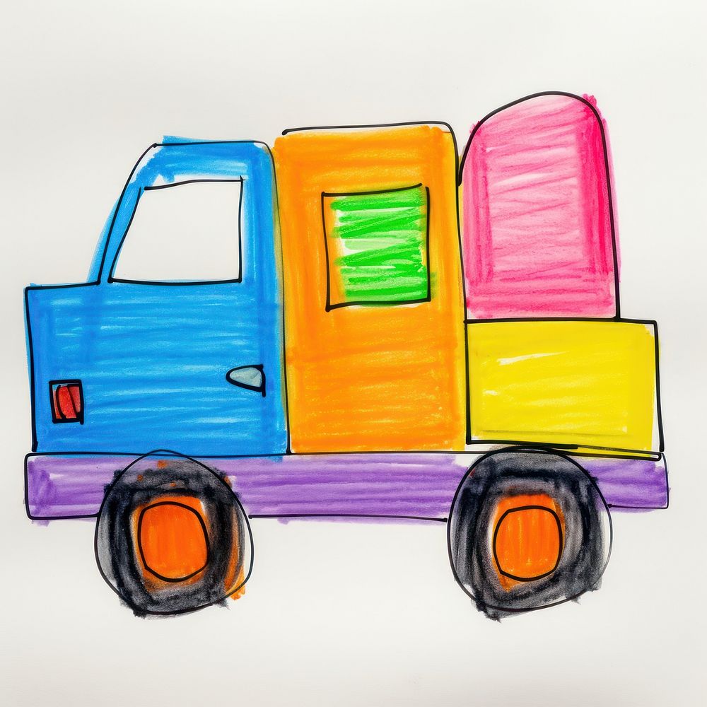 Truck vehicle truck art. AI generated Image by rawpixel.