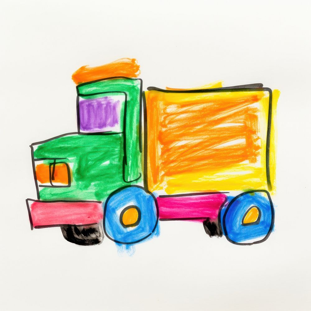 Truck painting vehicle truck. AI Premium Photo Illustration rawpixel