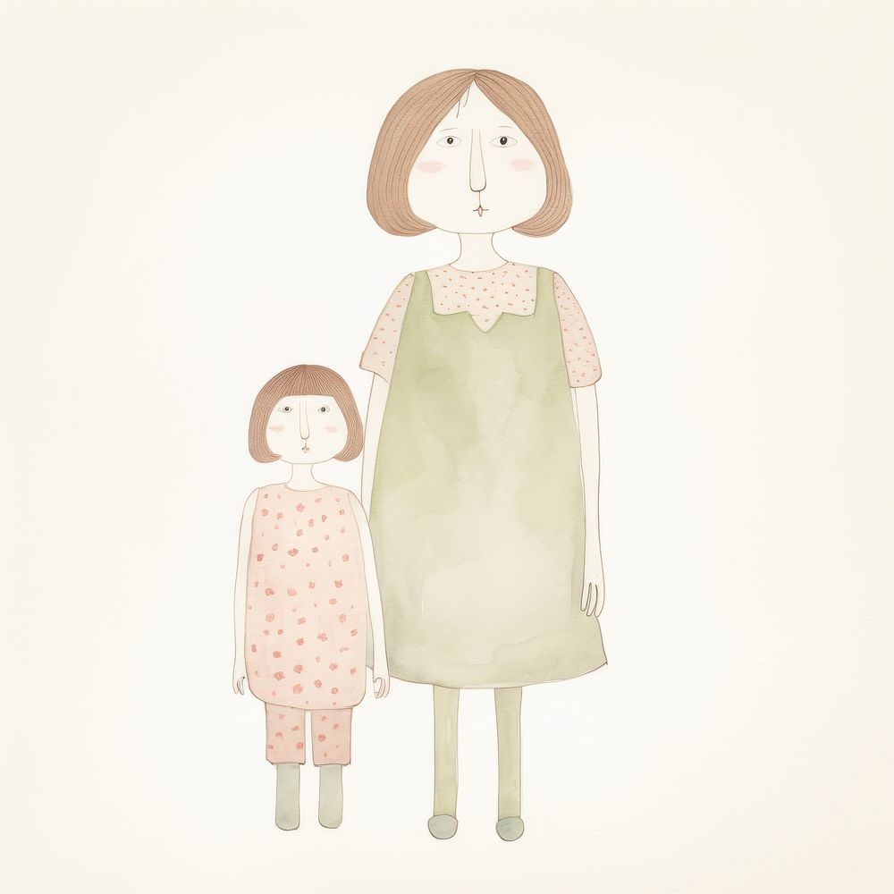 Mommy character doll togetherness happiness. AI generated Image by rawpixel.