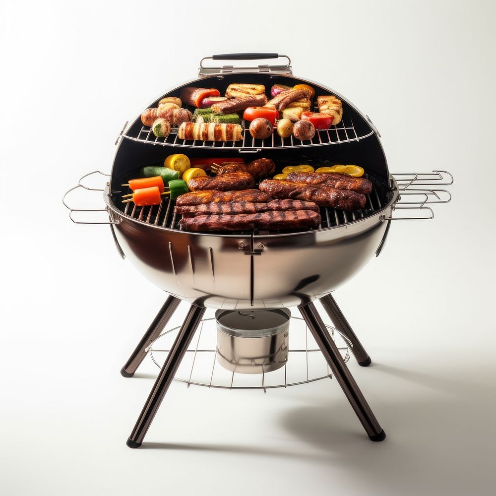 Roaster barbeque grilling cooking meat. AI generated Image by rawpixel.