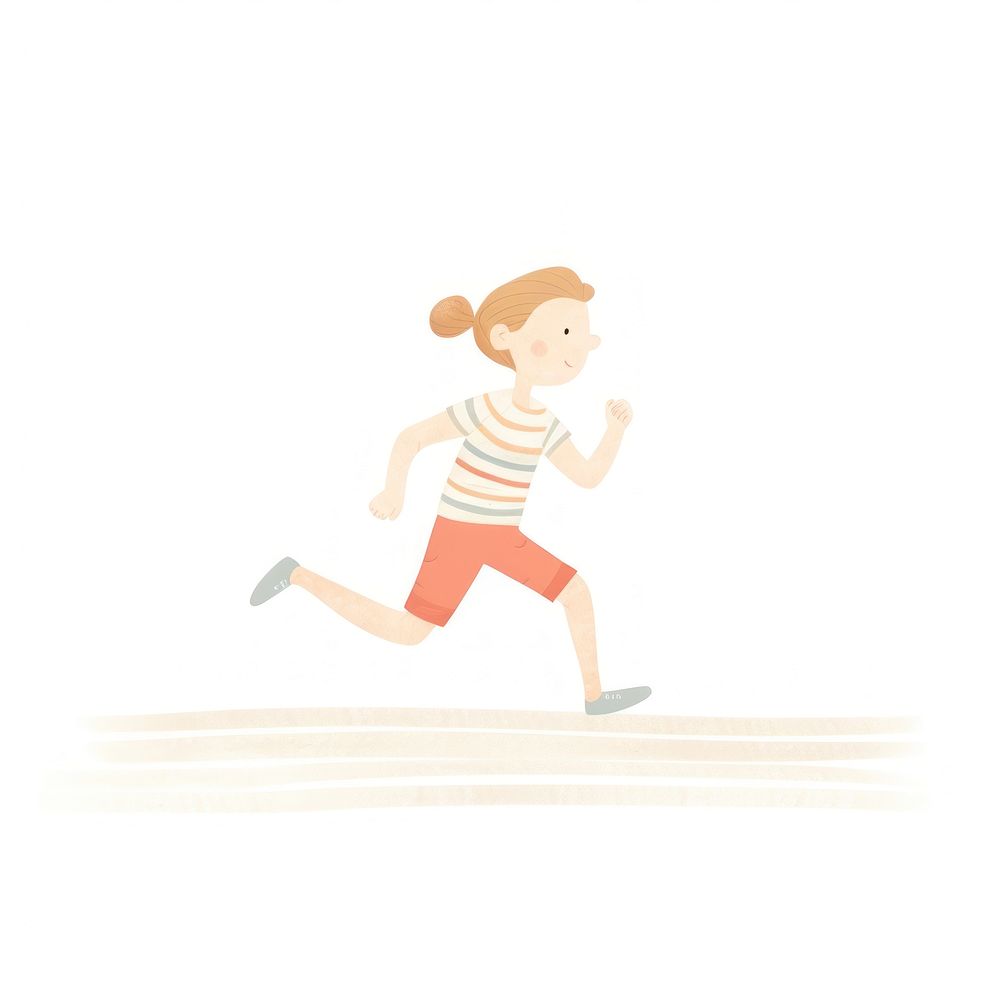 Runner character running shorts determination. AI generated Image by rawpixel.