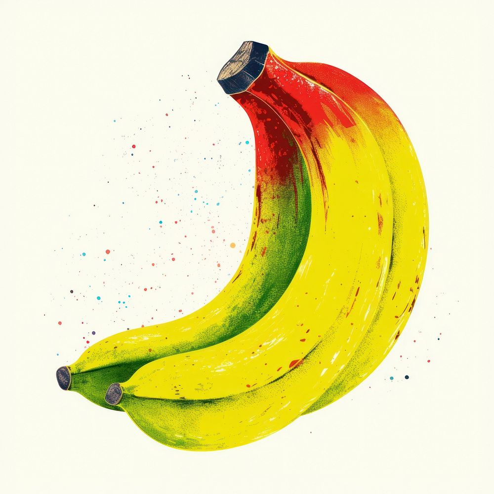 Banana food freshness painting. AI generated Image by rawpixel.