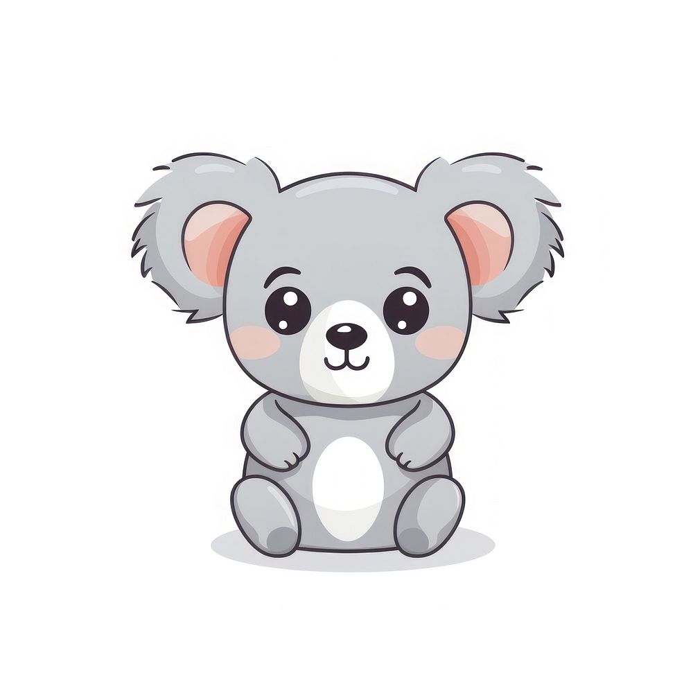 Baby koala cartoon mammal animal. AI generated Image by rawpixel.