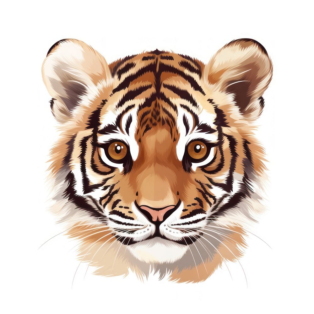 Tiger animal wildlife mammal. AI generated Image by rawpixel.