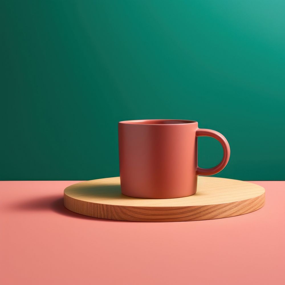 Coffee cup saucer drink pink. AI generated Image by rawpixel.