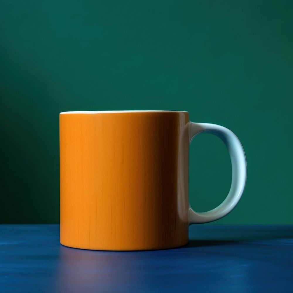 Mug coffee drink blue. AI generated Image by rawpixel.