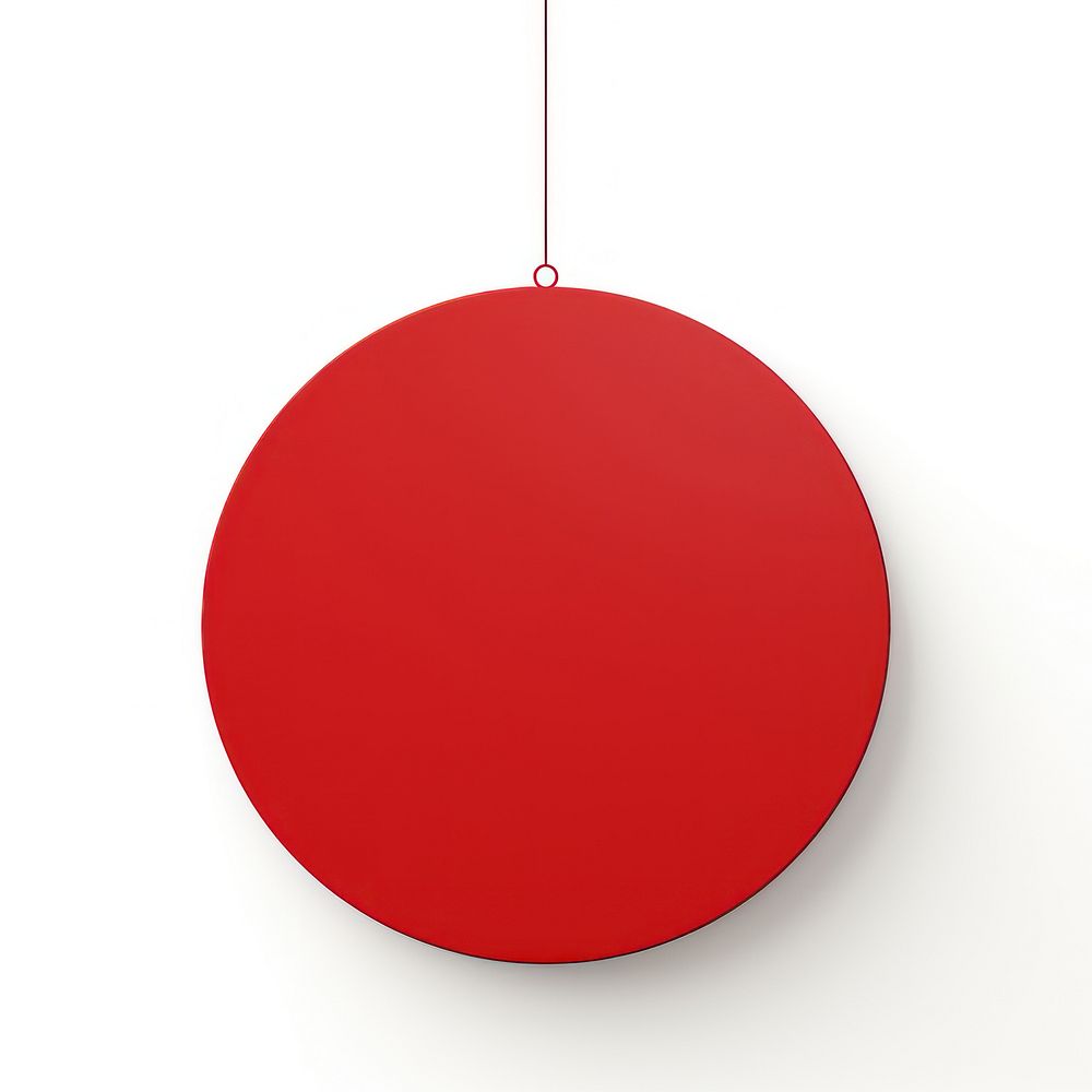 A red circle hanging sphere shape. AI generated Image by rawpixel.
