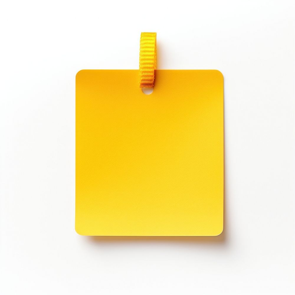 Yellow sqaure shape paper white background. AI generated Image by rawpixel.