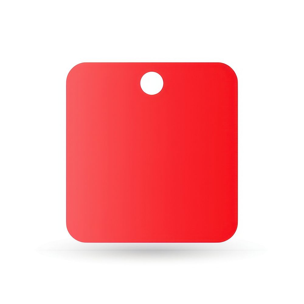 A red circle backgrounds white background rectangle. AI generated Image by rawpixel.