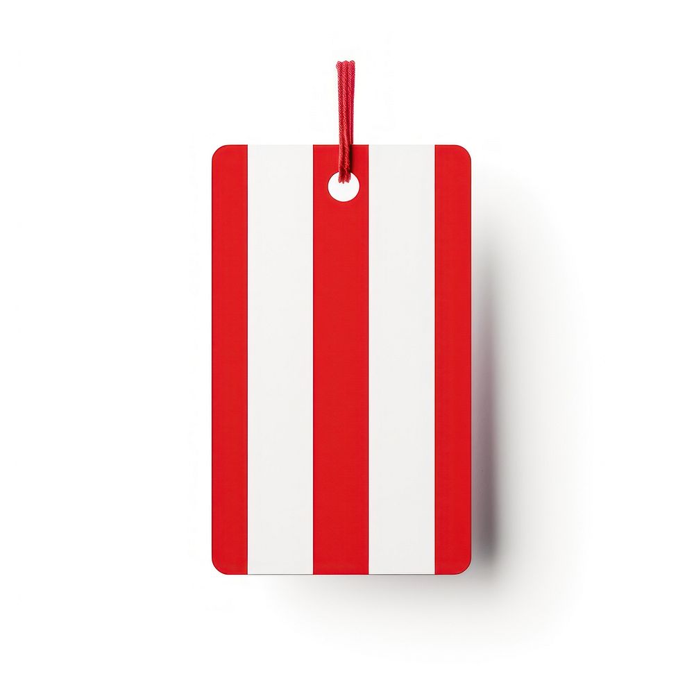 A red stripe paper white background accessories. AI generated Image by rawpixel.