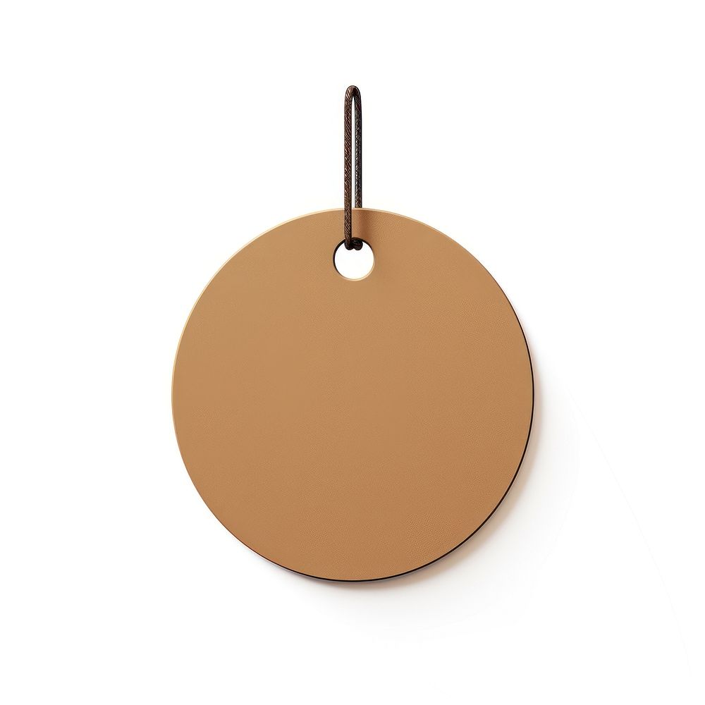 Brown circle shape white background accessories simplicity. AI generated Image by rawpixel.