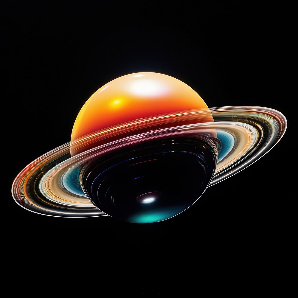 Saturn astronomy sphere planet. AI generated Image by rawpixel.