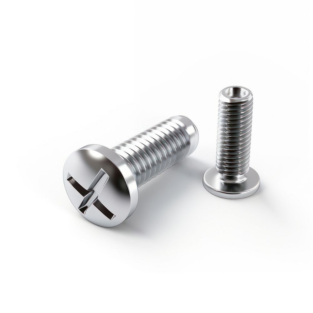 Two screws white background equipment dumbbell. AI generated Image by rawpixel.