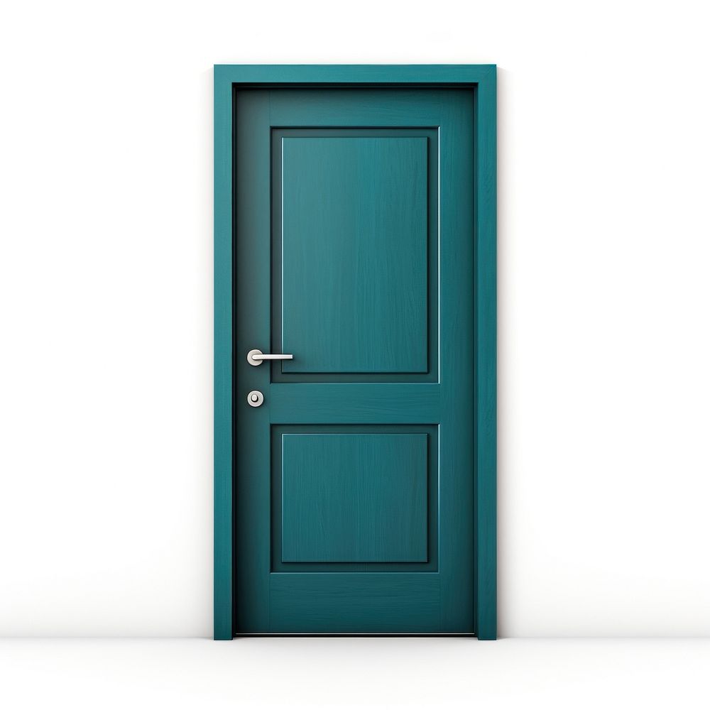 Blue painted door green teal wood. AI generated Image by rawpixel.