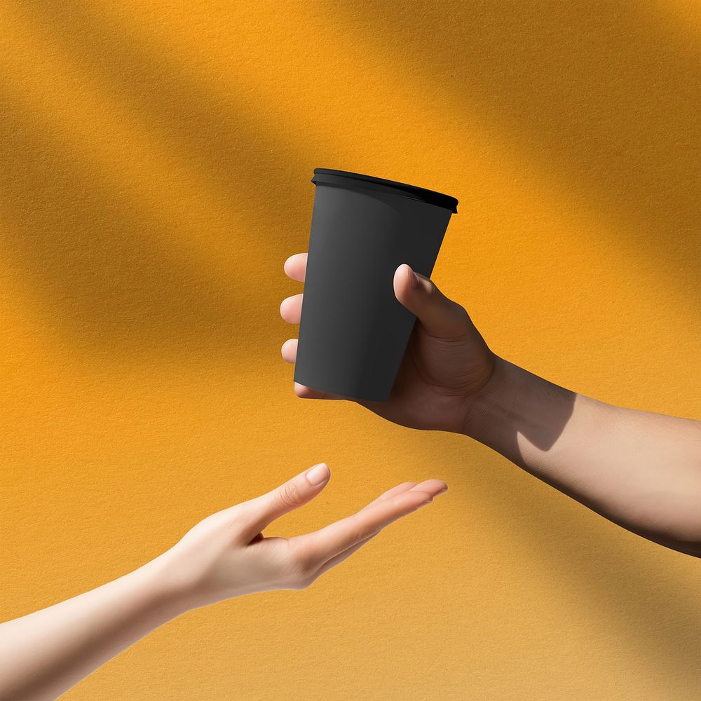 Paper coffee cup, beverage packaging