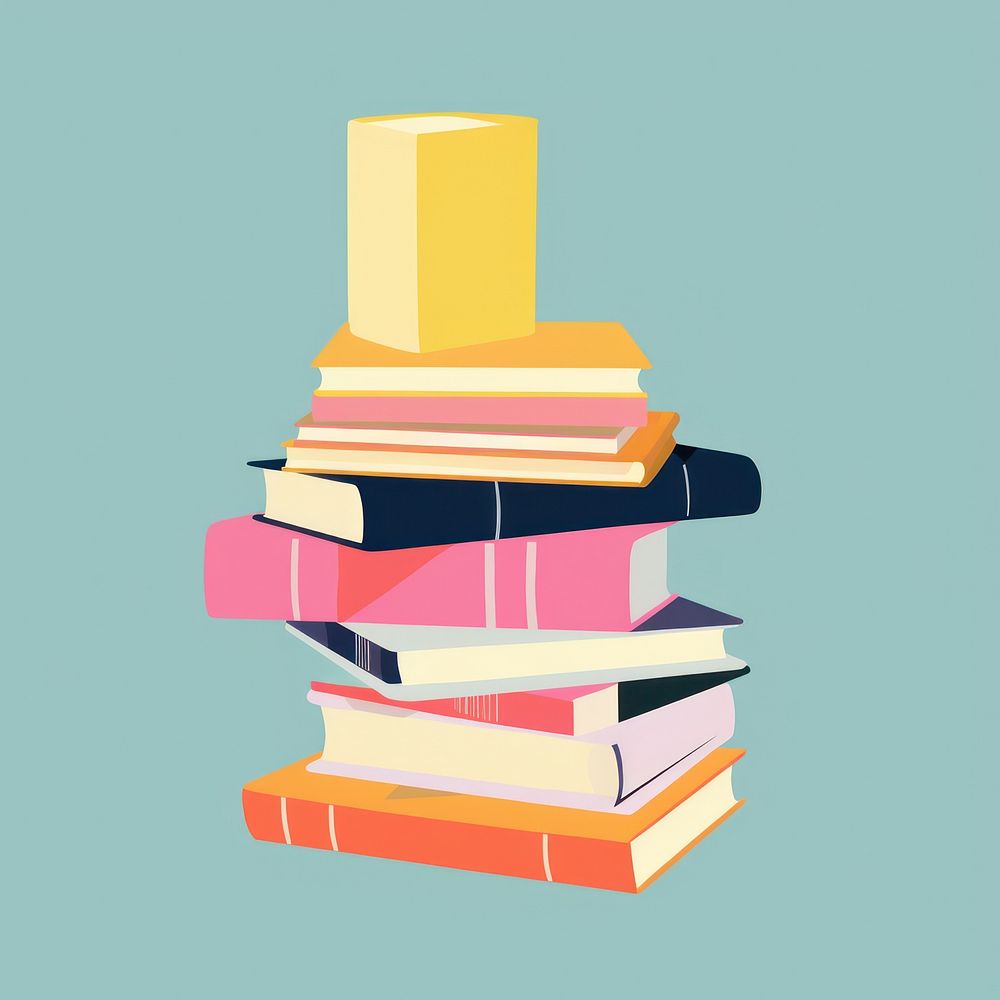 Book stack publication intelligence literature. AI generated Image by rawpixel.
