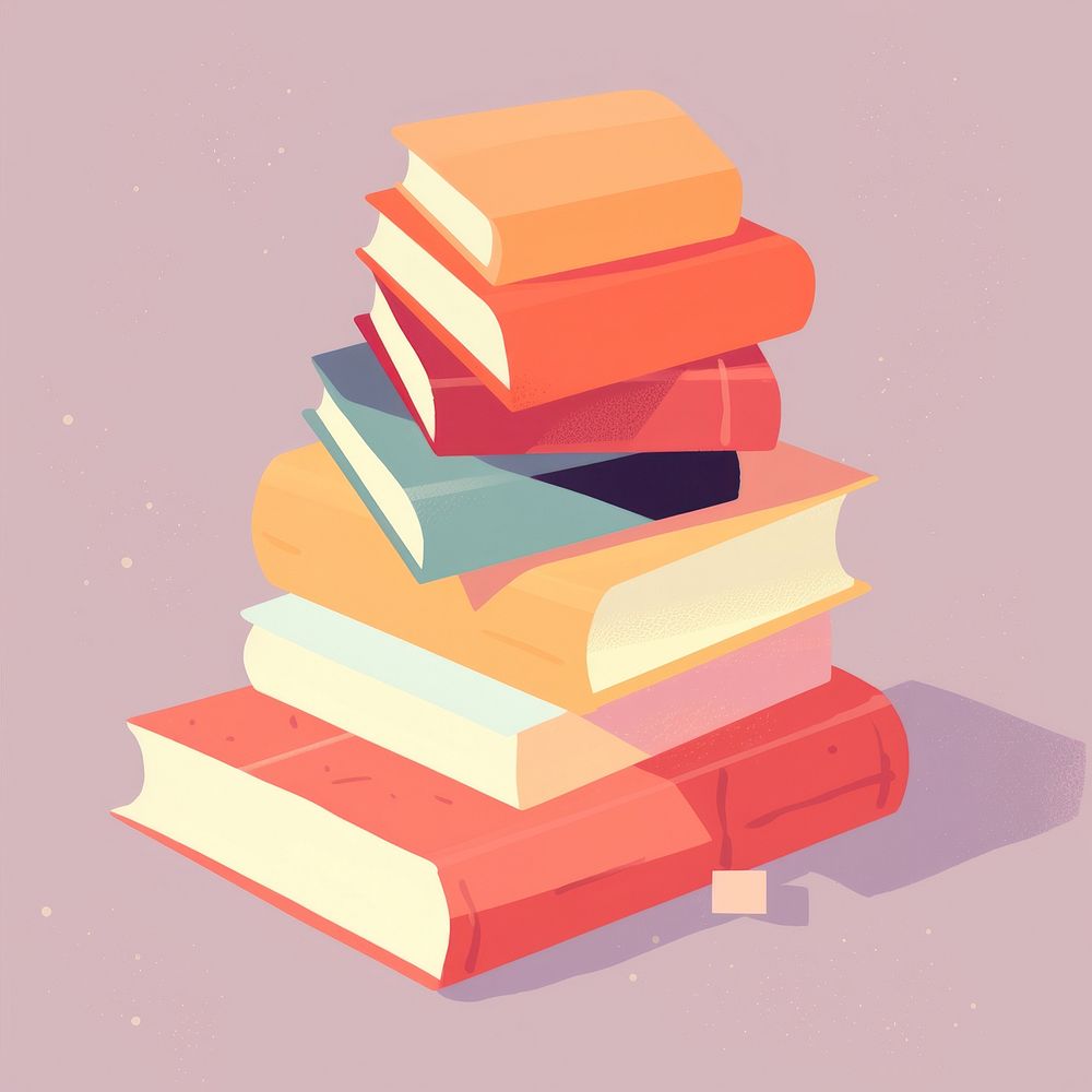 Book stack publication intelligence arrangement. AI generated Image by rawpixel.