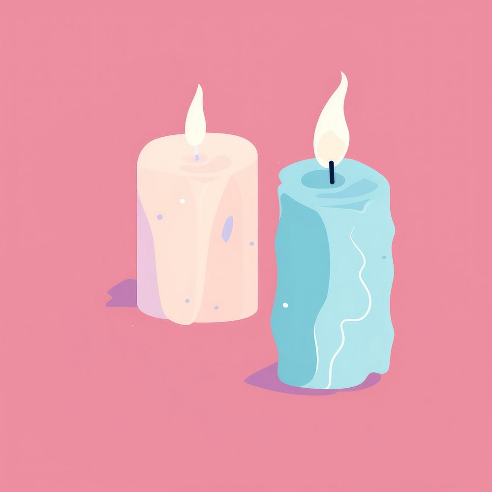 Candle cartoon creativity cylinder. AI generated Image by rawpixel.