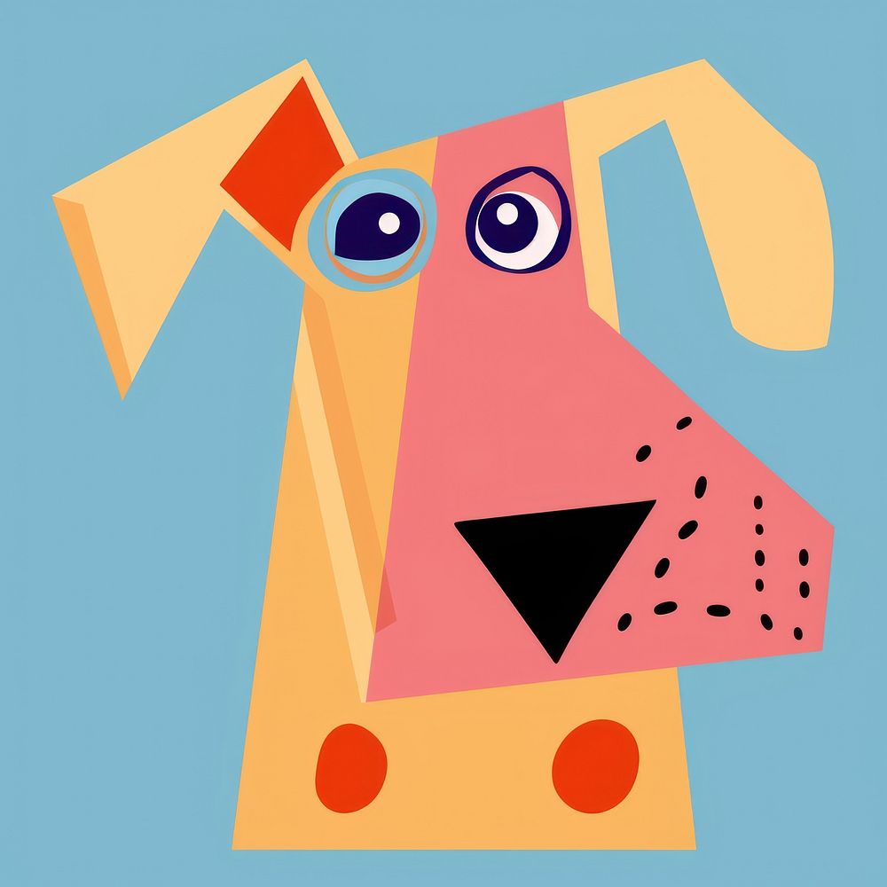 Dog art cartoon representation. AI generated Image by rawpixel.