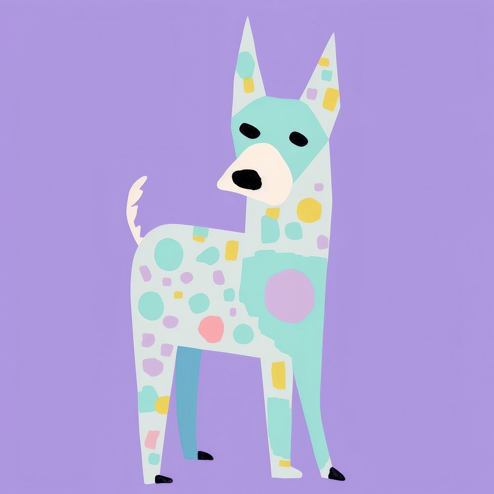 Dog drawing cartoon pattern. AI generated Image by rawpixel.