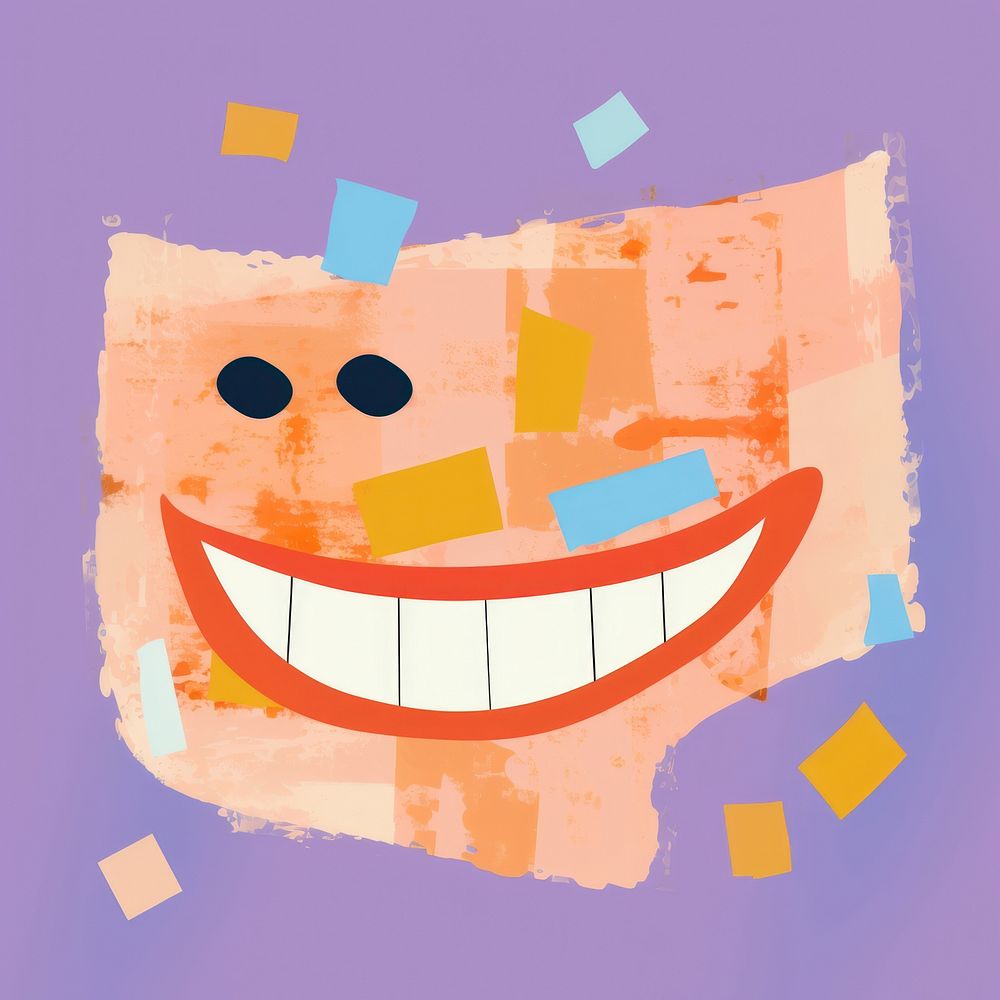 Kid smile art painting drawing. AI generated Image by rawpixel.