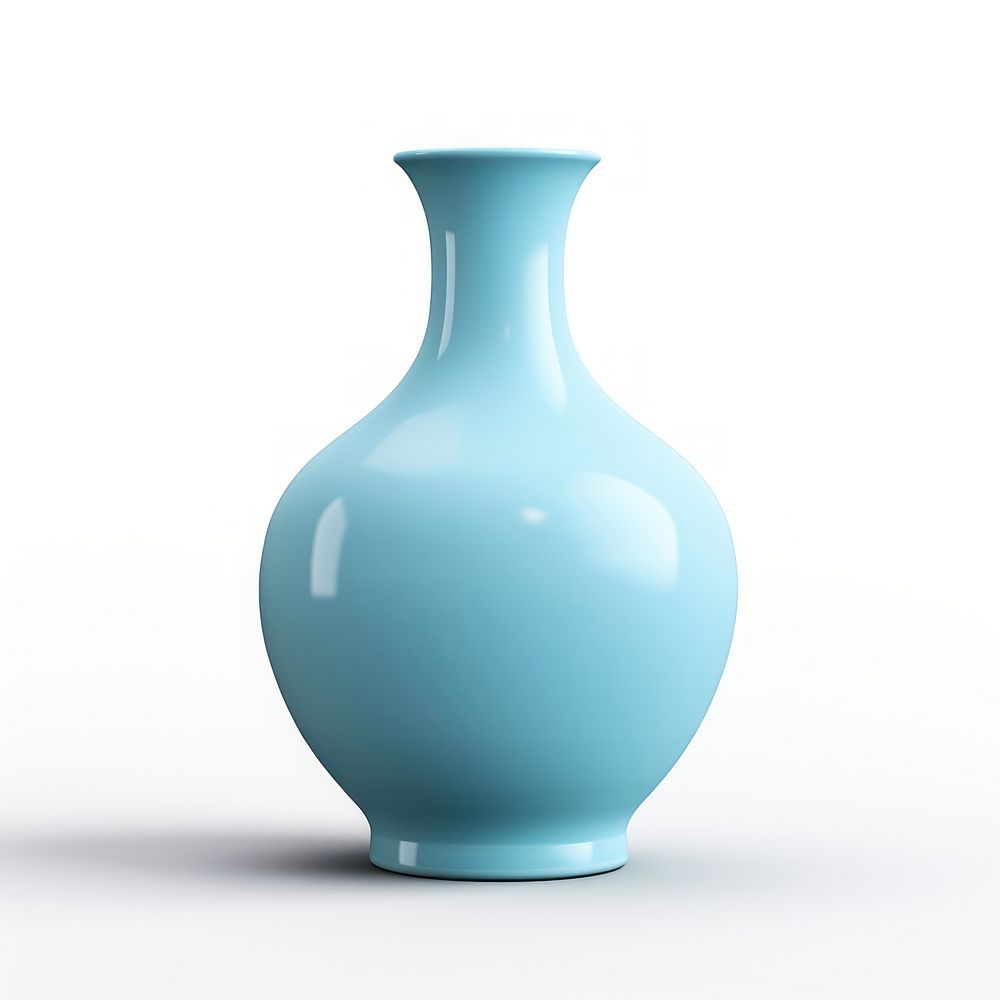 Minimal chinese vase porcelain pottery bottle. AI generated Image by rawpixel.