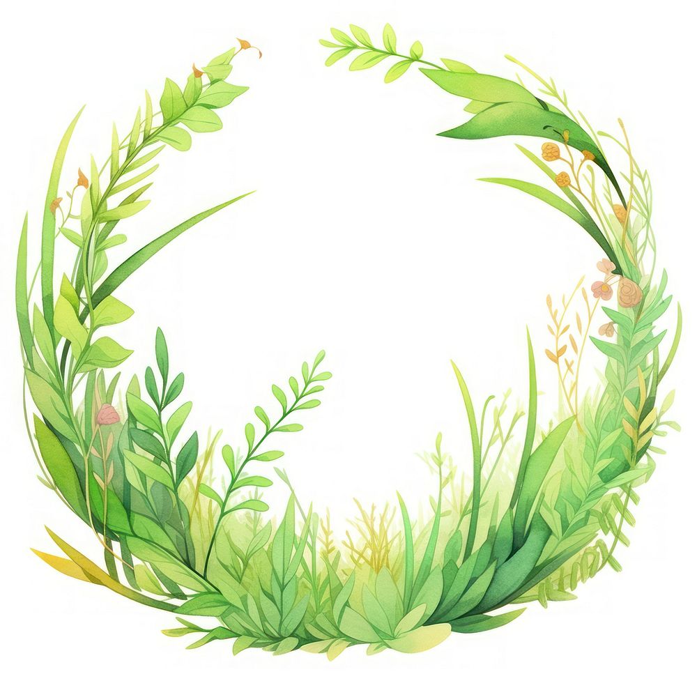 Grass outdoors wreath plant. AI generated Image by rawpixel.