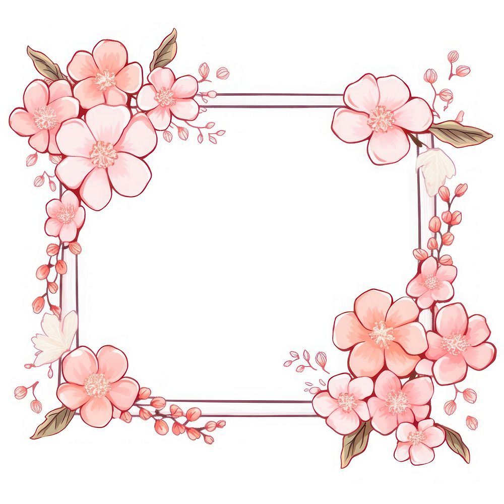 Sakura flower plant art. AI generated Image by rawpixel.