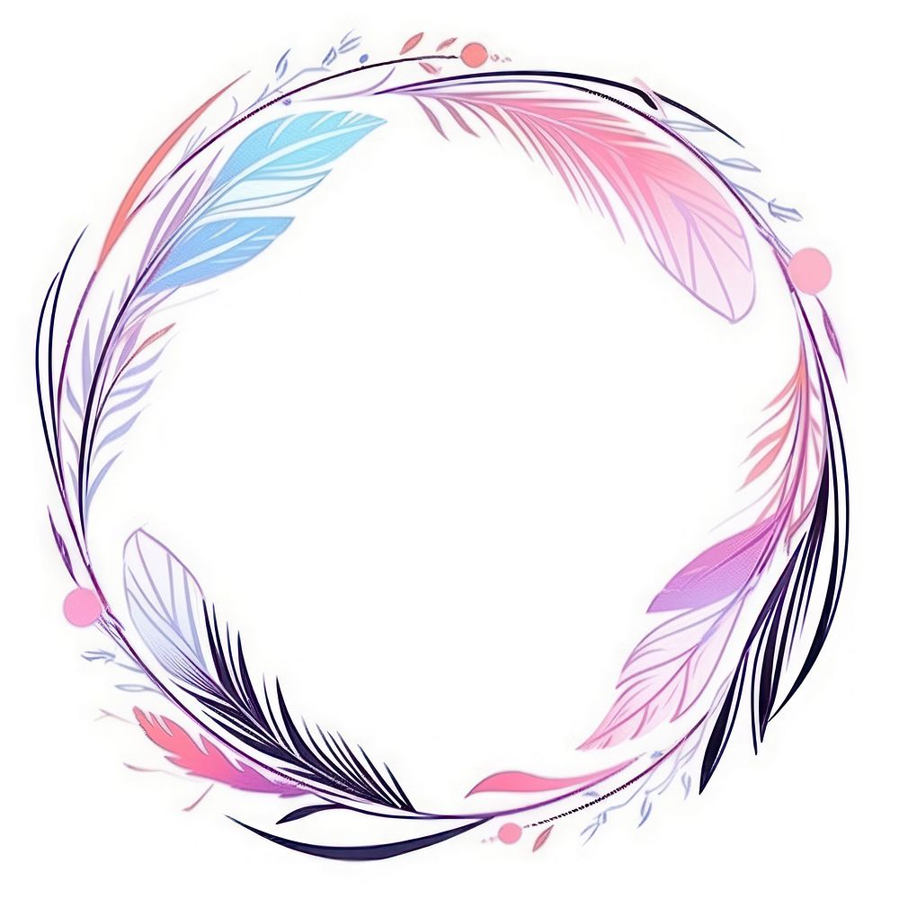 Feather pattern drawing art. AI generated Image by rawpixel.