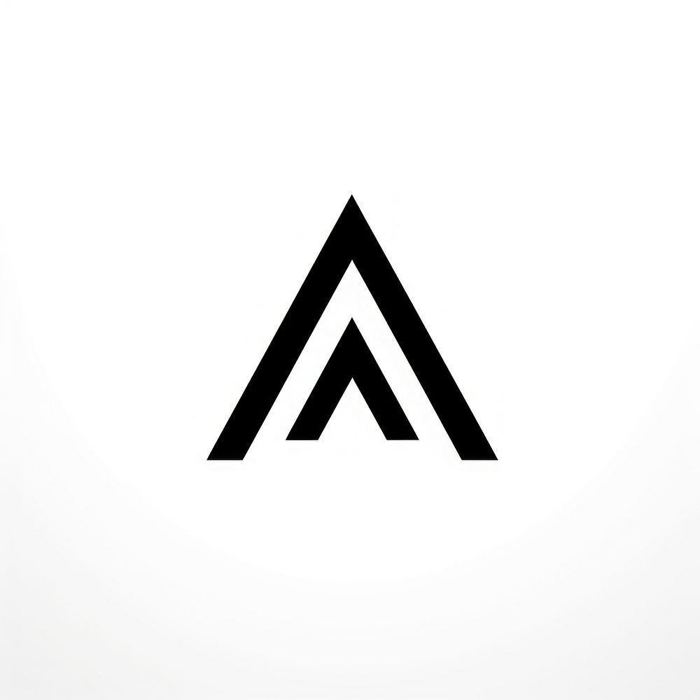 Scalene logo symbol shape. AI generated Image by rawpixel.
